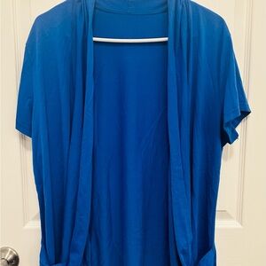 Vibrant Blue Open Cardigan